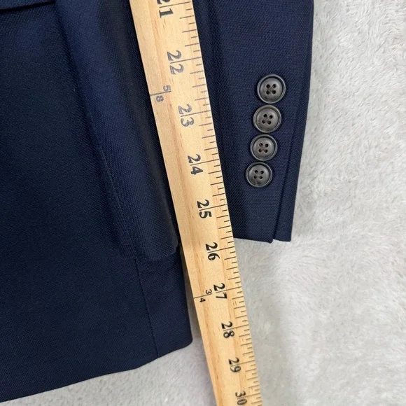 NEW Saddlebred Mens 48R Navy Blue Cotton Blazer Sport Coat Jacket Gingham Lining